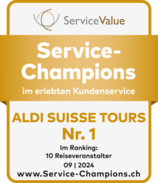 ALDI SUISSE TOURS ist Service-Champion